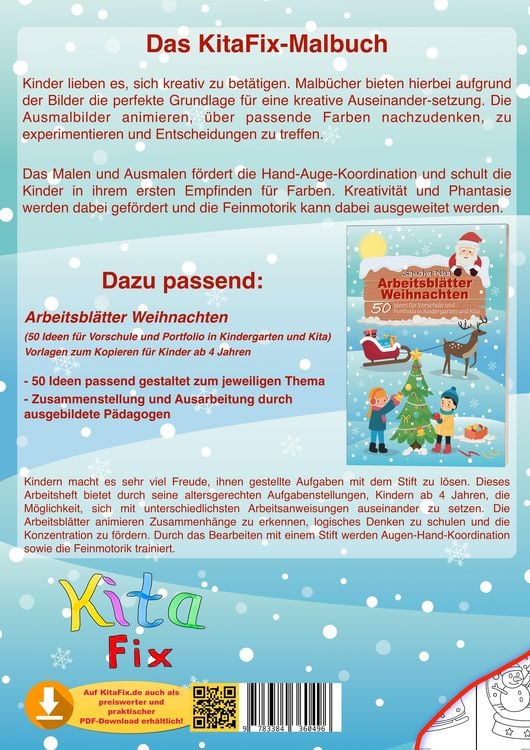Produktbild: KitaFix Malbuch Weihnachten