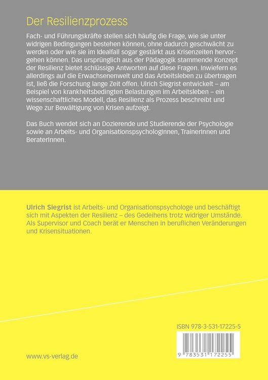 Produktbild: Der Resilienzprozess