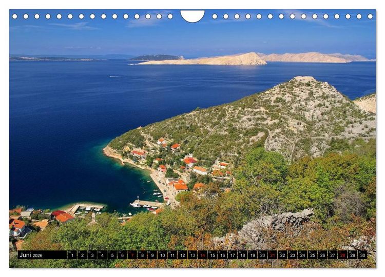 Produktbild: Kvarner Golf - Kroatien (Wandkalender 2026 DIN A4 quer), CALVENDO Monatskalender