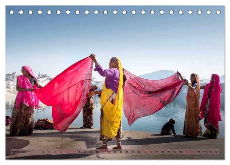 Produktbild: Eine Reise durch Rajasthan (Tischkalender 2026 DIN A5 quer), CALVENDO Monatskalender