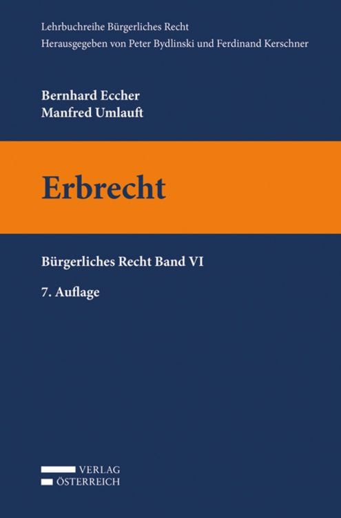 Bild vom Artikel Erbrecht vom Autor Bernhard Eccher