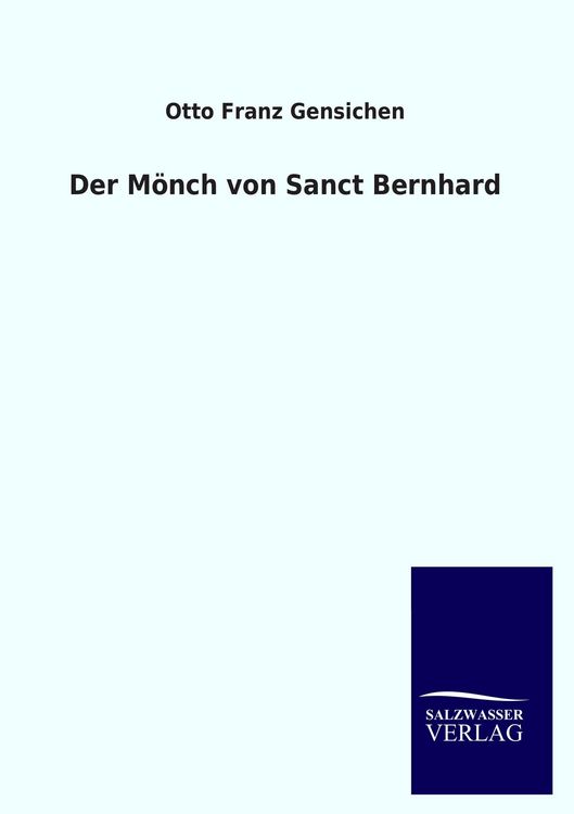 Produktbild: Der M&ouml;nch von Sanct Bernhard