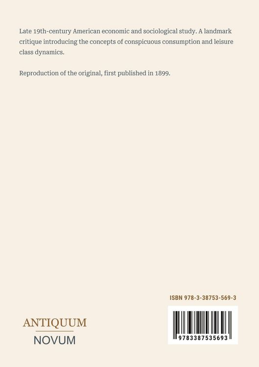Produktbild: The Theory of the Leisure Class