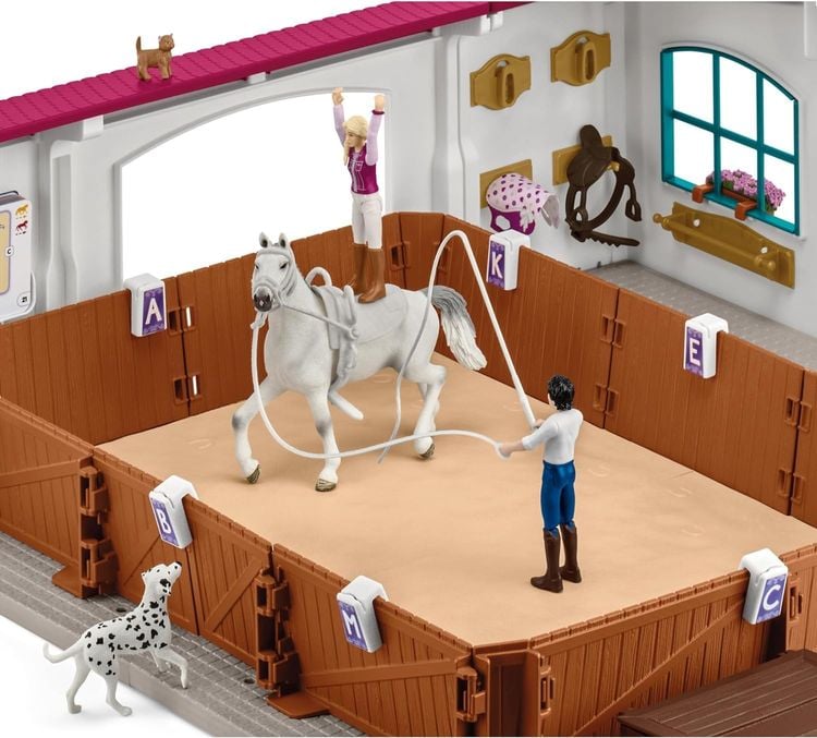 Produktbild: Schleich 42639 - Horse Club, Reithalle Peppertree, Pferdesport-Spielset