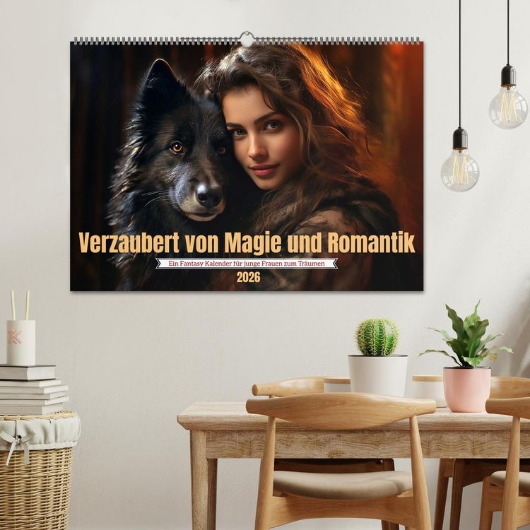 Produktbild: Verzaubert von Magie und Romantik (Wandkalender 2026 DIN A2 quer), CALVENDO Monatskalender