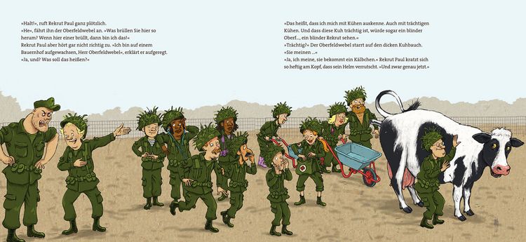 Produktbild: Eine Kuh beim Milit&auml;r