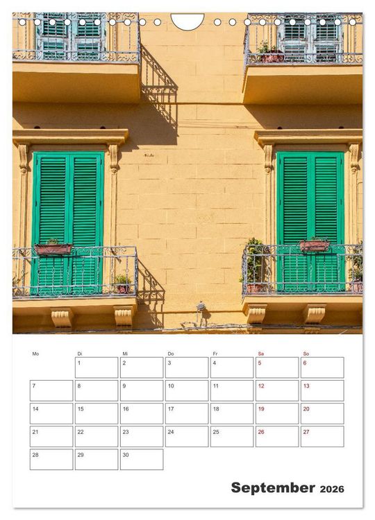 Produktbild: Messina - Reiseplaner (Wandkalender 2026 DIN A4 hoch), CALVENDO Monatskalender