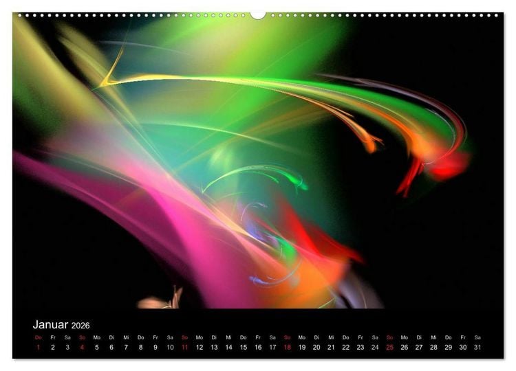 Produktbild: Wunderbare Welt der Farben 2026 (Wandkalender 2026 DIN A2 quer), CALVENDO Monatskalender