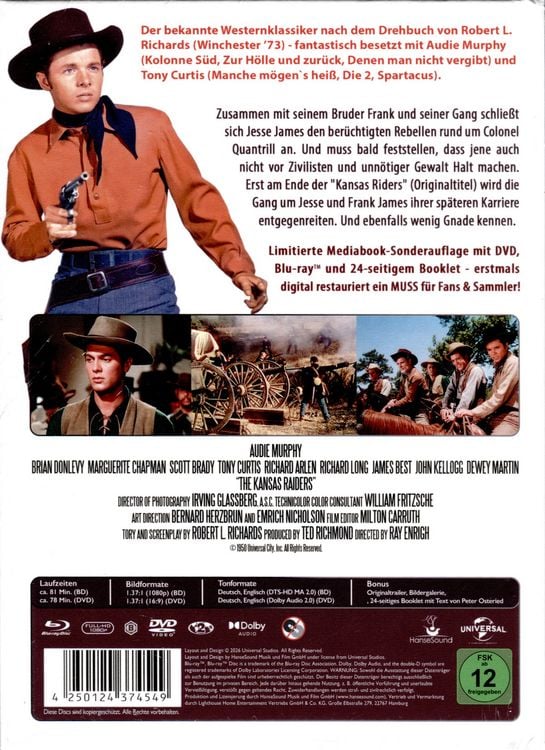 Produktbild: Reiter ohne Gnade - Mediabook - Limited Edition (Blu-ray+DVD)