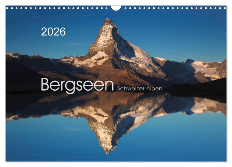 Produktbild: BERGSEEN Schweizer Alpen (Wandkalender 2026 DIN A3 quer), CALVENDO Monatskalender