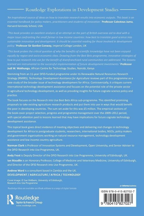 Produktbild: Technology Development Assistance for Agriculture