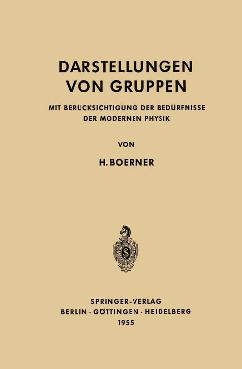 Produktbild: Darstellungen von Gruppen