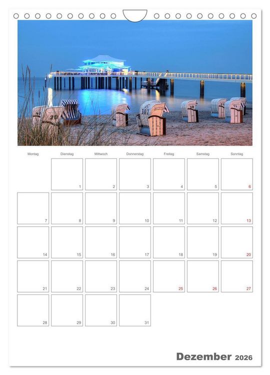Produktbild: Timmendorfer Strand (Wandkalender 2026 DIN A4 hoch), CALVENDO Monatskalender