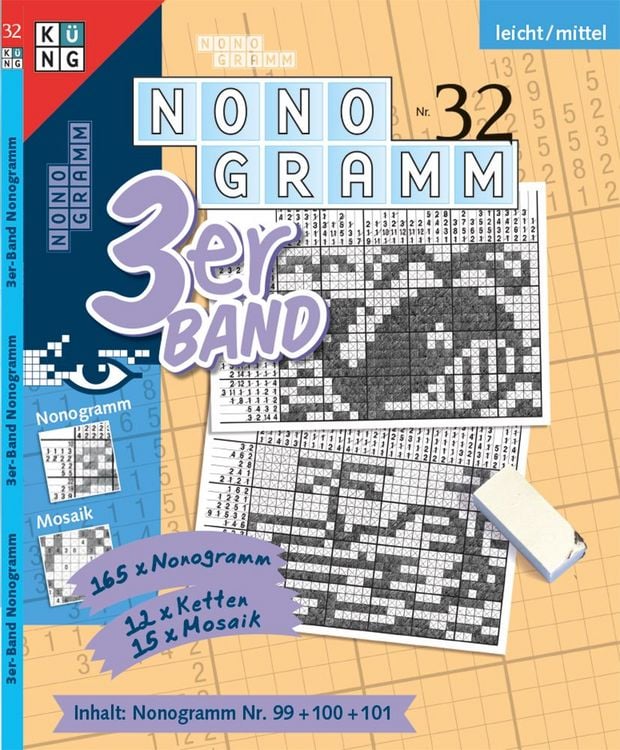 Produktbild: Nonogramm 3er-Band Nr. 32