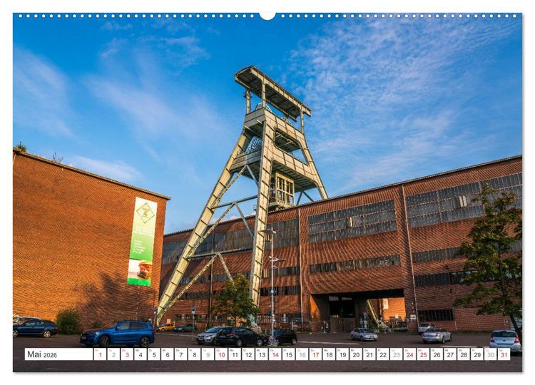 Produktbild: Die Zechen im Ruhrpott (hochwertiger Premium Wandkalender 2026 DIN A2 quer), Kunstdruck in Hochglanz