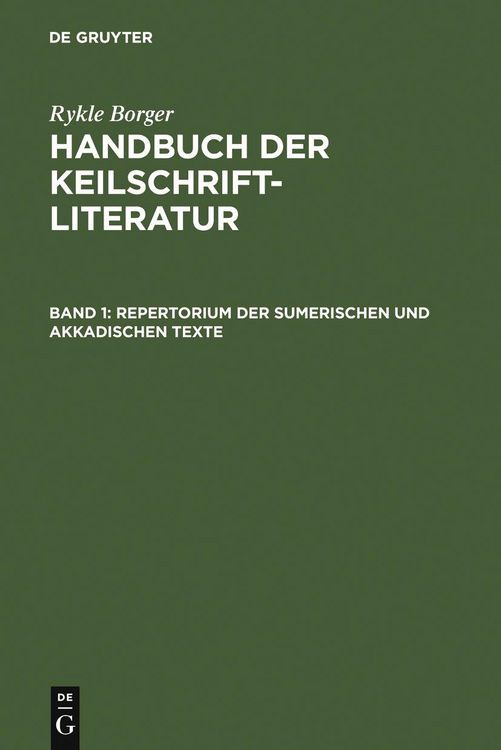 Produktbild: Repertorium der sumerischen und akkadischen Texte