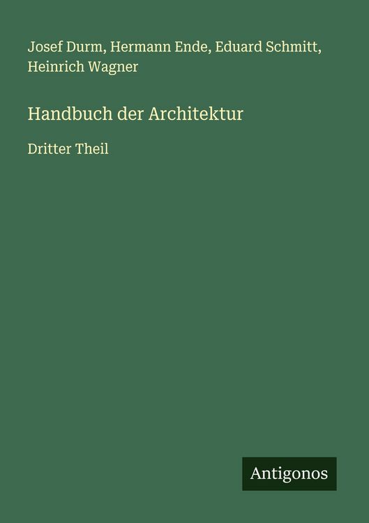 Produktbild: Handbuch der Architektur