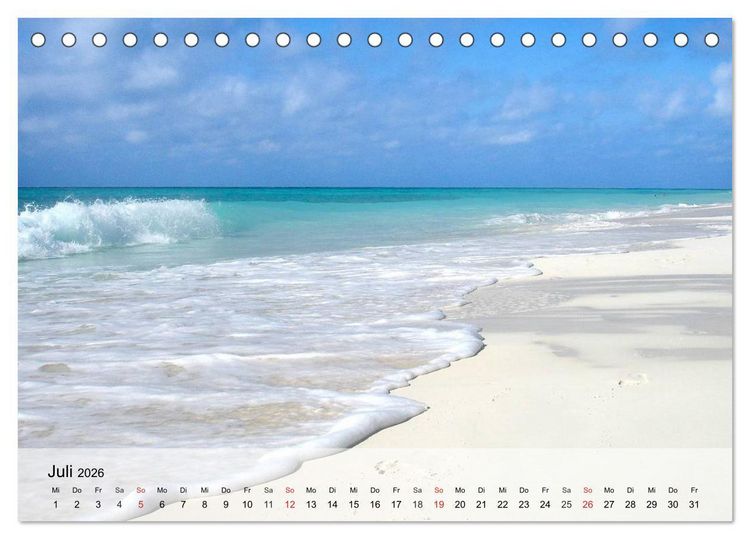 Produktbild: S&uuml;dseetr&auml;ume. Paradiese im Pazifik (Tischkalender 2026 DIN A5 quer), CALVENDO Monatskalender