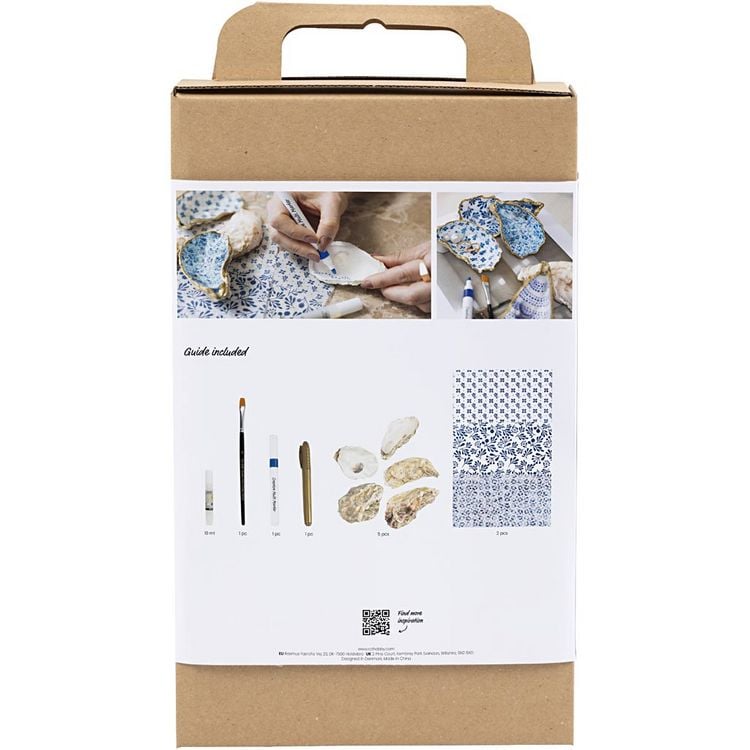 Produktbild: Creativ Company Kreativ Set D&eacute;coupage, Austernschalen, Blau