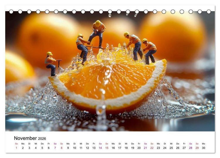 Produktbild: Winzige Welten - die kleinen Helfer des Jahres (Tischkalender 2026 DIN A5 quer), CALVENDO Monatskalender