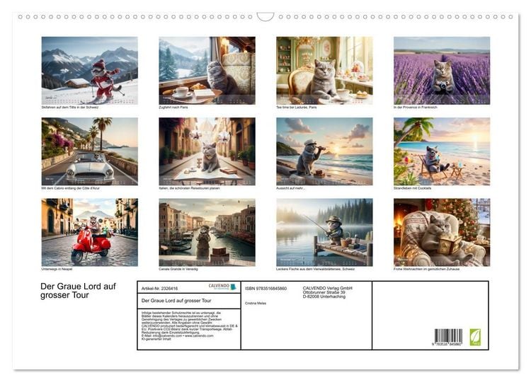 Produktbild: Der Graue Lord auf grosser Tour (Wandkalender 2027 DIN A2 quer), CALVENDO Monatskalender