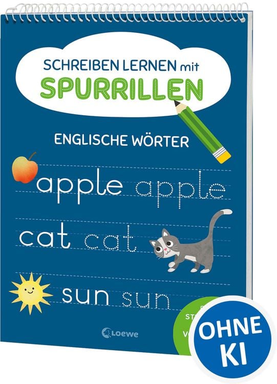 Produktbild: Schreiben lernen mit Spurrillen - Englische W&ouml;rter