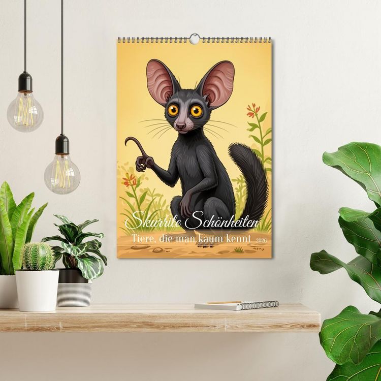 Produktbild: Skurrile Sch&ouml;nheiten &ndash; Tiere, die man kaum kennt (Wandkalender 2026 DIN A3 hoch), CALVENDO Monatskalender
