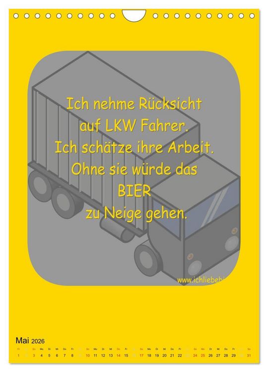 Produktbild: Ich liebe Bier (Wandkalender 2026 DIN A4 hoch), CALVENDO Monatskalender