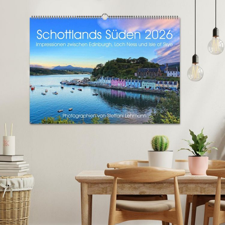 Produktbild: Schottlands S&uuml;den 2026. Impressionen zwischen Edinburgh, Loch Ness und Isle of Skye (Wandkalender 2026 DIN A2 quer), CALVENDO Monatskalender