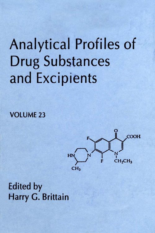 Produktbild: Analytical Profiles of Drug Substances and Excipients
