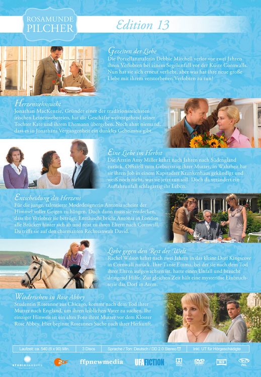 Produktbild: Rosamunde Pilcher Edition 13 (6 Filme auf 3 DVDs)