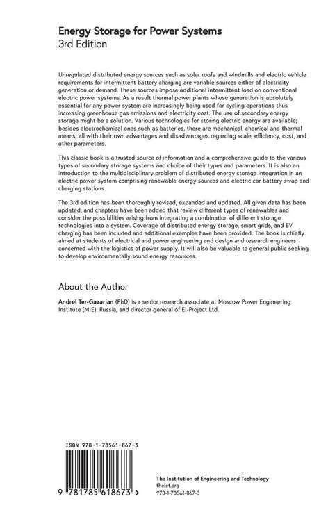 Produktbild: Energy Storage for Power Systems