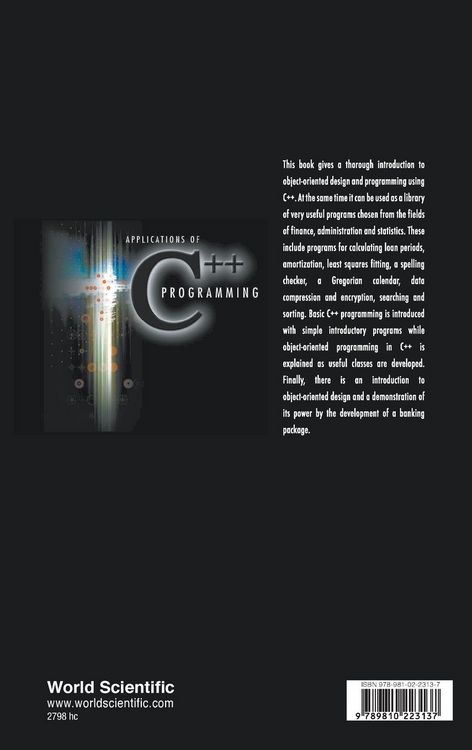Produktbild: APPLN OF C++PROGRAMMING
