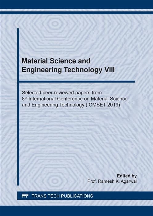Produktbild: Material Science and Engineering Technology VIII