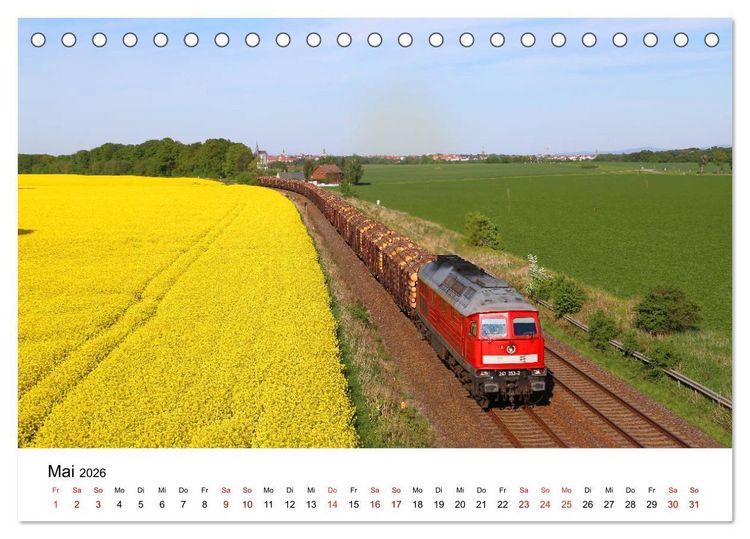 Produktbild: Eisenbahnen in Ostsachsen 2026 (Tischkalender 2026 DIN A5 quer), CALVENDO Monatskalender