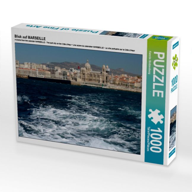 Produktbild: CALVENDO Puzzle Blick auf MARSEILLE | 1000 Teile Lege-Gr&ouml;&szlig;e 64x48cm Foto-Puzzle f&uuml;r gl&uuml;ckliche Stunden
