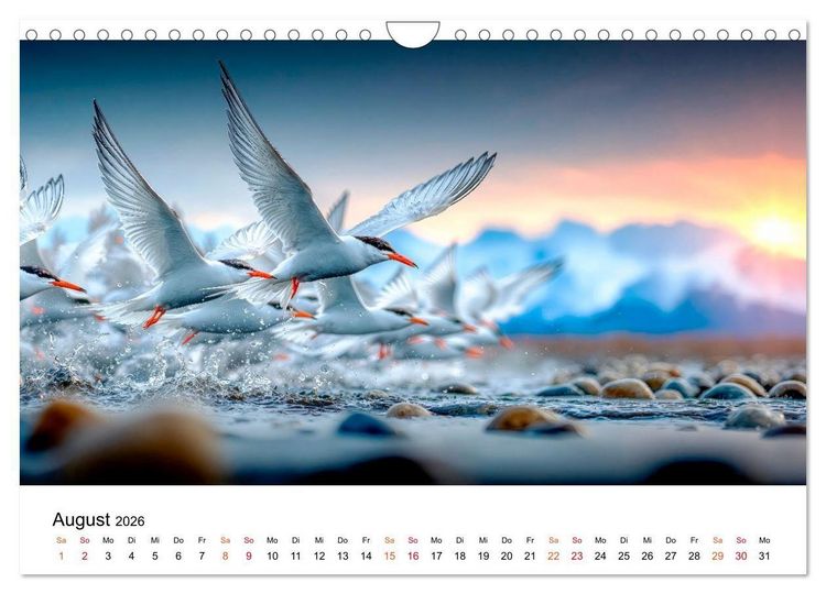 Produktbild: Seeschwalben - Meister der L&uuml;fte (Wandkalender 2026 DIN A4 quer), CALVENDO Monatskalender