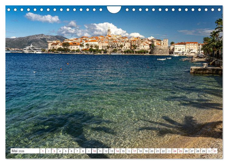 Produktbild: Kroatien - Korcula (Wandkalender 2026 DIN A4 quer), CALVENDO Monatskalender