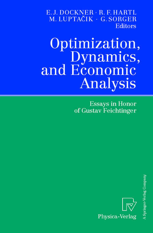 Produktbild: Optimization, Dynamics, and Economic Analysis