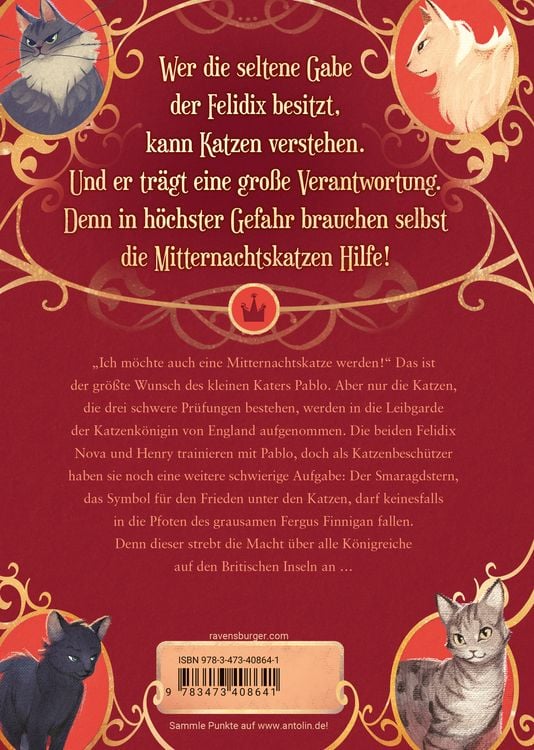 Produktbild: Mitternachtskatzen, Band 2 - Die H&uuml;ter des Smaragdsterns