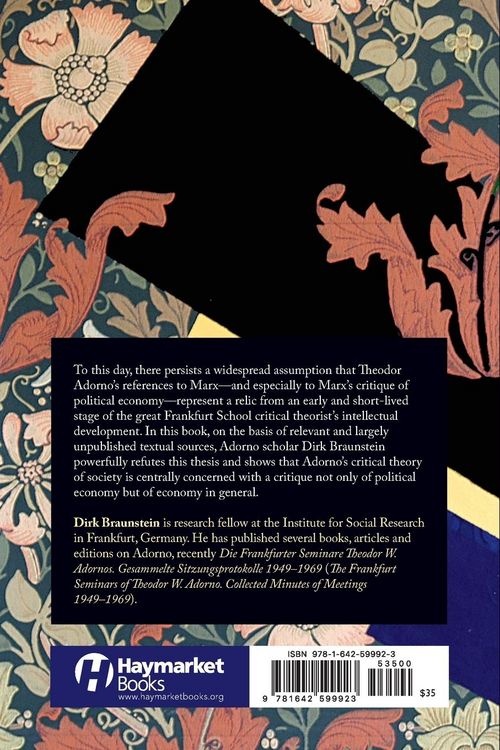Produktbild: Adorno's Critique of Political Economy