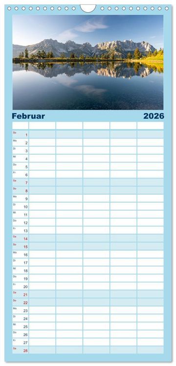 Produktbild: Familienplaner 2026 - Seen in &Ouml;sterreich mit 5 Spalten (Wandkalender, 21 x 45 cm) CALVENDO