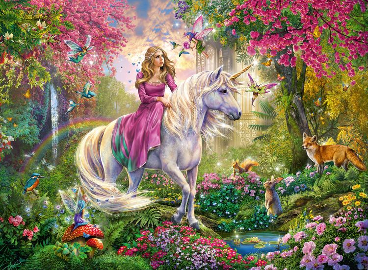 Produktbild: Puzzle Ravensburger Magischer Ausritt 100 Teile XXL