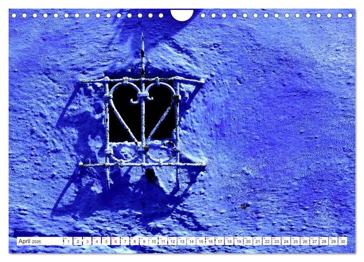 Produktbild: Chefchaouen - Blue Details (Wandkalender 2026 DIN A4 quer), CALVENDO Monatskalender
