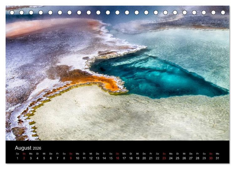 Produktbild: Traumziele in den USA. Der Yellowstone National Park (Tischkalender 2026 DIN A5 quer), CALVENDO Monatskalender