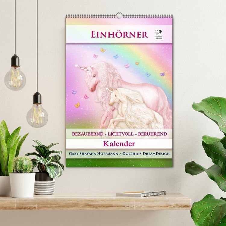 Produktbild: Einh&ouml;rner - Kalender (Wandkalender 2026 DIN A2 hoch), CALVENDO Monatskalender