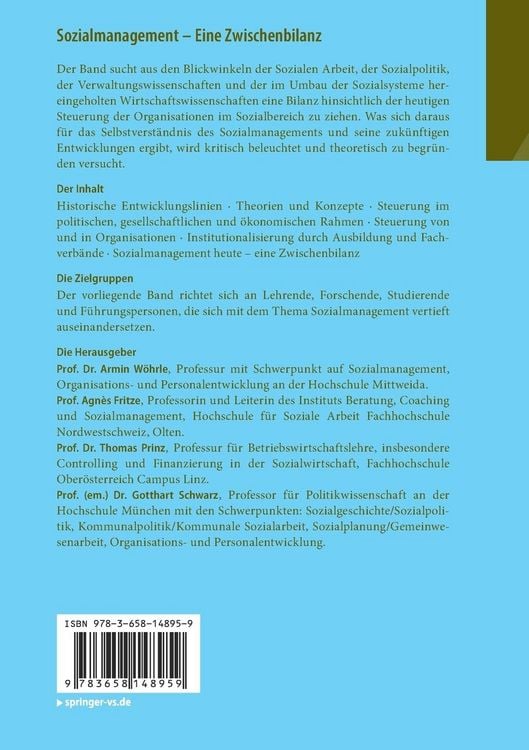 Produktbild: Sozialmanagement &ndash; Eine Zwischenbilanz
