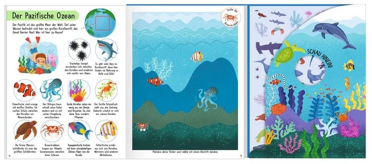 Produktbild: Mein magisches Rubbelsticker-Buch Meerestiere