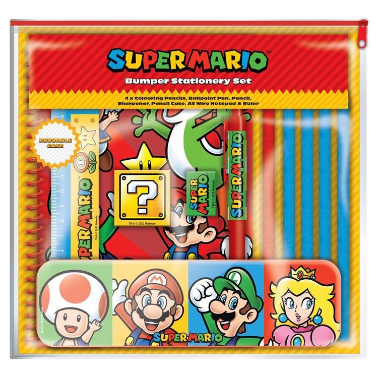 Produktbild: Super Mario (core Colour Block) Bumper Stationery Set