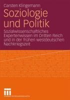 Produktbild: Soziologie und Politik